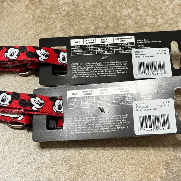 NWT Disney Mickey Mouse dog collar - Picture 3 of 7
